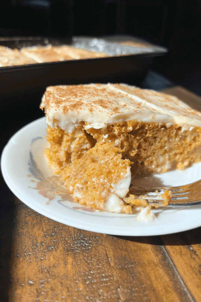 Pumpkin Sourdough Tres Leches Cake.