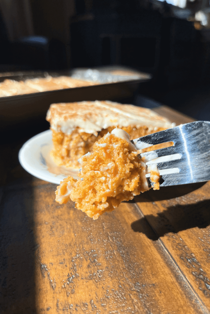 Pumpkin Sourdough Tres Leches Cake.