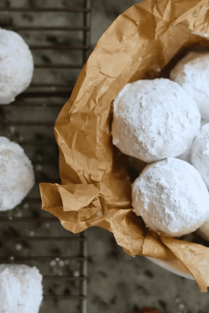 Sourdough Snowball Cookies.