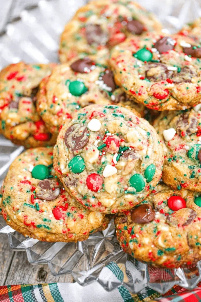 Christmas Chocolate Chip Cookies.