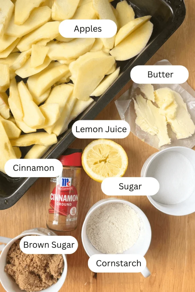 The Best Sourdough Apple Cobbler – Easy Fall Dessert ingredients. 