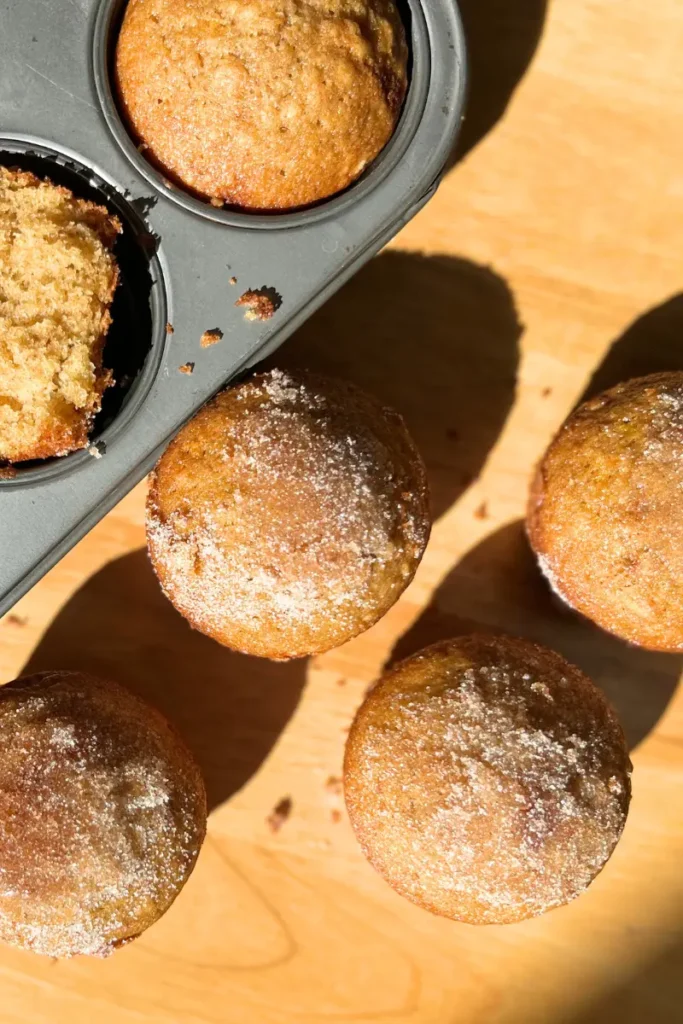 Sourdough Apple Cider Muffins.