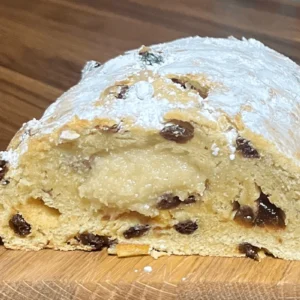 Sourdough Stollen with Homemade Marzipan (German Christmas Bread),