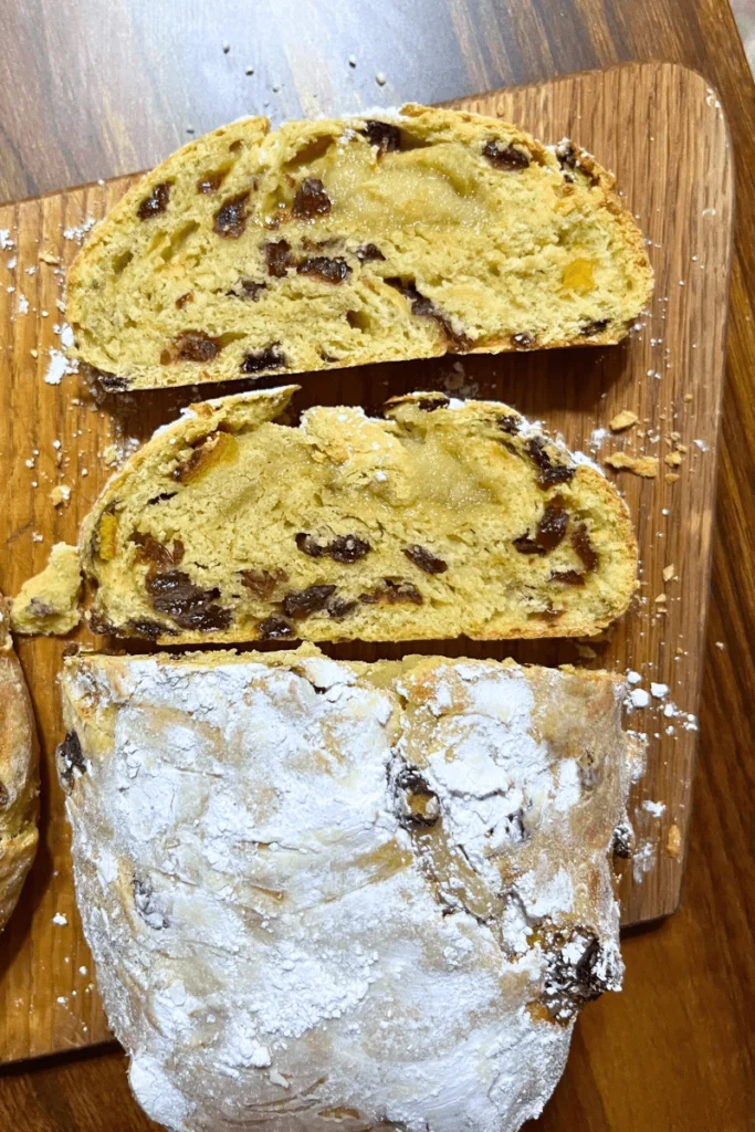Sourdough Stollen with Homemade Marzipan (German Christmas Bread)